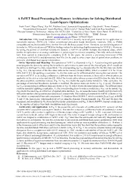 A Fefet Based Processing-In-Memory Architecture for Solving Distributed Least-Square Optimizations