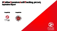 Cablesoperatorsaudittracking (#COAT) September Report