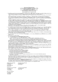 Gemeinsame Bekanntmachung