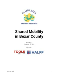 Shared Mobility in Bexar County