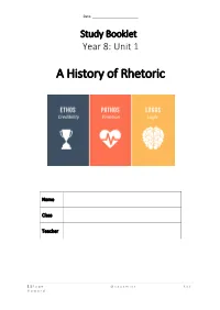 A History of Rhetoric