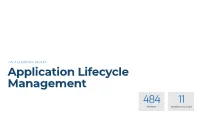 DATA QUADRANT REPORT Application Lifecycle Management 484 11 Reviews Vendors Evaluated Application Lifecycle Management Data Quadrant Report