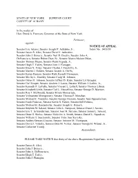 In the Matter of Hon. David A. Paterson, Governor of the State of New York