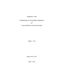 Meeting of the Board Minutes