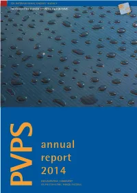 Pvps Annual Report 2014