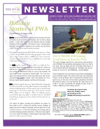 PWA Newsletter, Fall 2007