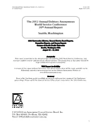 2012 WSC Report