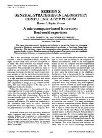 A Microcomputer-Based Laboratory: Real-World Experience