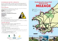 Coast Path Mileage Chart