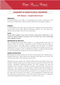 Complete Blood Count