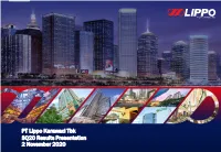 PT Lippo Karawaci Tbk 3Q20 Results Presentation 2 November 2020 Shareholder Structure