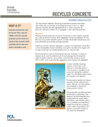 Recycled Concrete