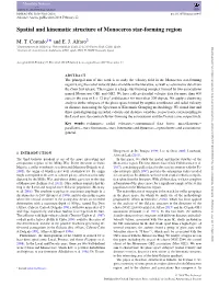 Spatial and Kinematic Structure of Monoceros Star-Forming Region