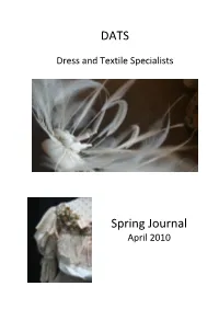 DATS Spring Journal