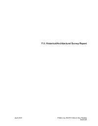 F-5: Historical/Architectural Survey Report