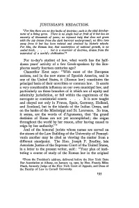 Justinian's Redaction