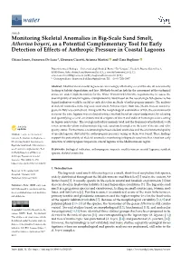 Monitoring Skeletal Anomalies in Big-Scale Sand Smelt, Atherina