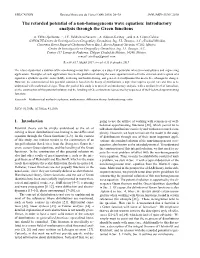 The Retarded Potential of a Non-Homogeneous Wave Equation: Introductory Analysis Through the Green Functions