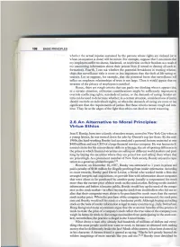 2.6 an Alternative to Moral Principles: Virtue Ethics