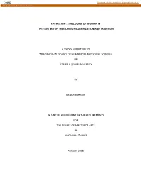 Fatma Aliye's Discourse of Woman in the Context of The