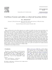 Caribbean Current and Eddies As Observed by Surface Drifters