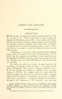 Joseph and Asenath