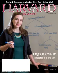 Language and Mind L Inguistics Then and Now