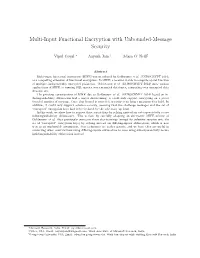 Multi-Input Functional Encryption with Unbounded-Message Security