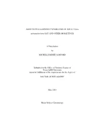 ASSOCIATIVE LEARNING CAPABILITIES of ADULT Culex