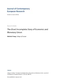 (Ever) Incomplete Story of Economic and Monetary Union