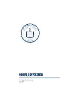 Honors Convocation