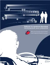 Professional Bus Operator