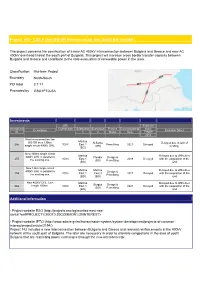Project 142 - CSE 4 (2Nd BG-GR Interconnector and South BG Corridor)