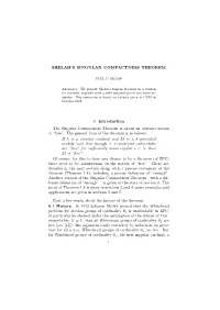 Shelah's Singular Compactness Theorem 0
