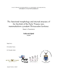Thrinaxodon Liorhinus Master’S Dissertation