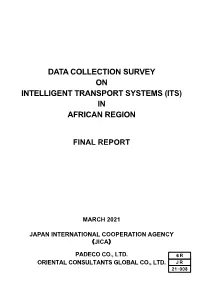 Data Collection Survey on Intelligent Transport Systems (Its) in African Region