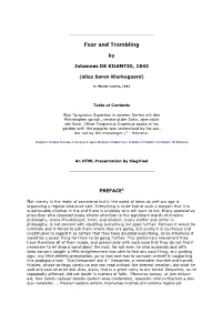 Fear and Trembling
