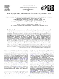 Fertility Signalling and Reproductive Skew in Queenless Ants