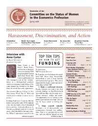 Harassment, Discrimination, and Action