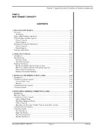 Transit Capacity and Quality of Service Manual (Part B)
