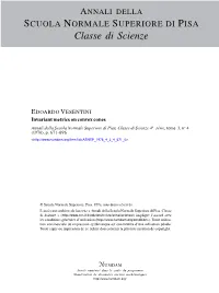 Invariant Metrics on Convex Cones Annali Della Scuola Normale Superiore Di Pisa, Classe Di Scienze 4E Série, Tome 3, No 4 (1976), P