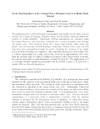 On the Path-Dependence of the J-Integral Near a Stationary Crack in an Elastic-Plastic Material