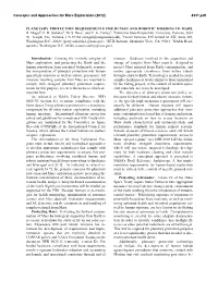 Planetary Protection Requirements for Human and Robotic Missions to Mars