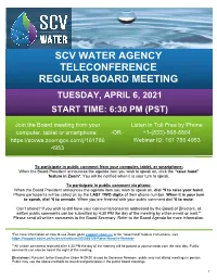 SCV Water Board Packet