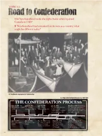 The Confederation Process, 1946-1949 the CONFEDERATION PROCESS Sept