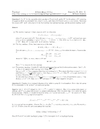 Topology Semester II, 2014–15
