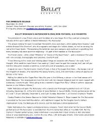 Nutcracker Media Release R1