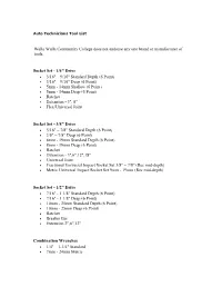 Auto Technicians Tool List