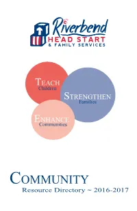 Community Resource Directory 2016-2017