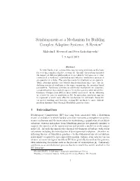Symbiogenesis As a Mechanism for Building Complex Adaptive Systems: a Review∗